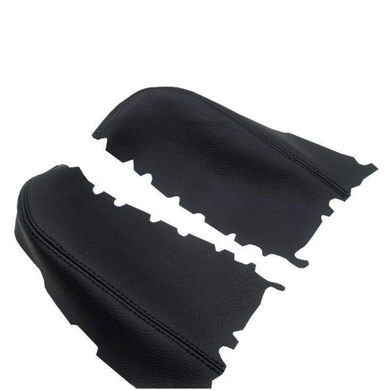 Dunhil Front Door Panel Armrest Cover Replace for Pilot 2009 2010 2011 2012 2013 Leather Armrest with Door Clip Panel Trim Removal Tool (Black) - Image 2